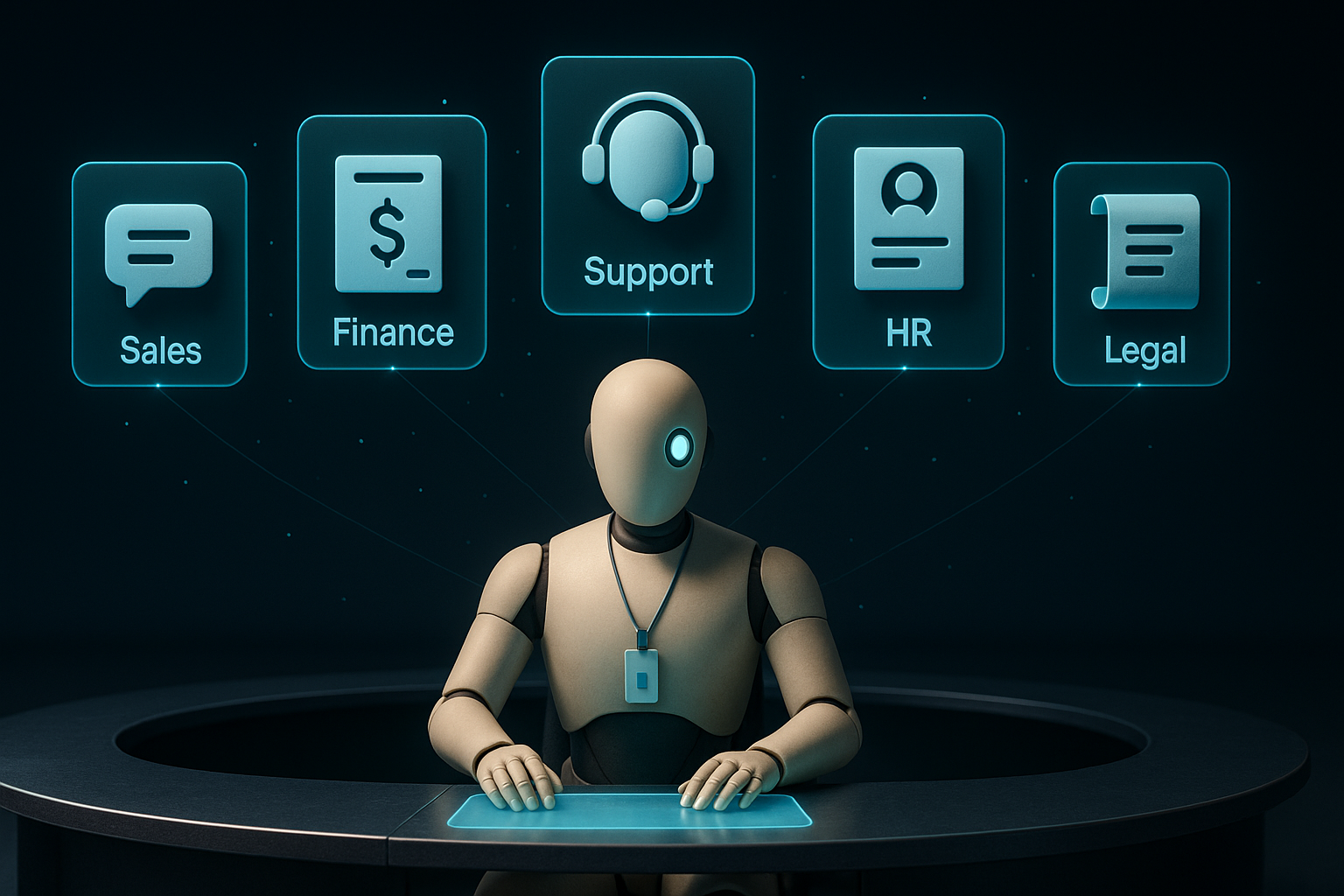 What an AI employee actually does — illustration from MANAV blog post What Is an AI Employee? (And How to Hire Your First One in 2026)